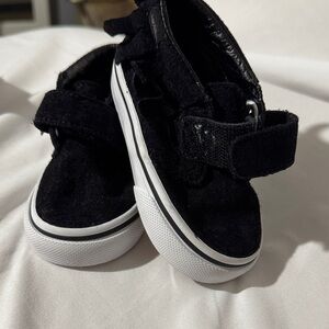 Black Kids Shoes with Velcro Strap